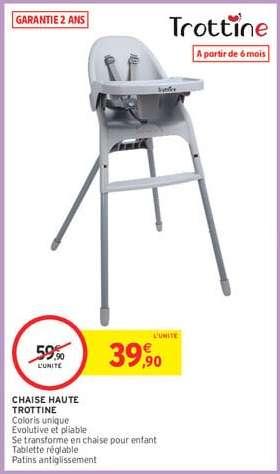 Chaise Haute Trottine