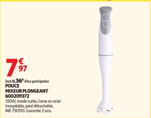 POUCE MIXEUR PLONGEANT