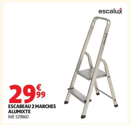 ESCABEAU 2 MARCHES ALUMIXTE
