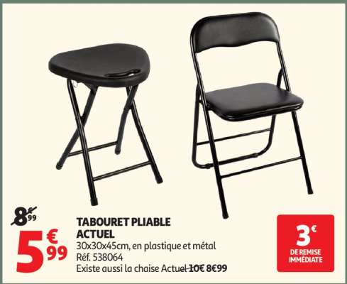 TABOURET PLIABLE ACTUEL