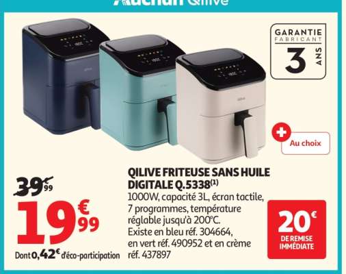 Qilive friteuse sans huile digitale Q.5338