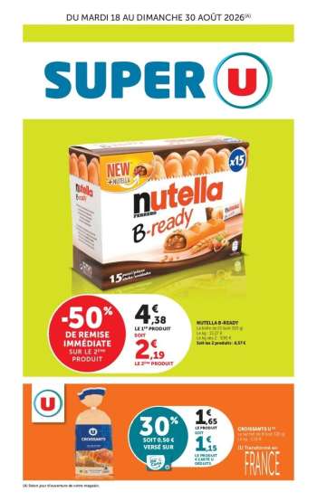 Catalogue SUPER U - 18/08/2026 - 30/08/2026.