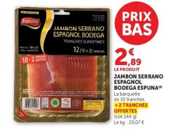 Jambon Serrano Espagnol Bodega Espuna