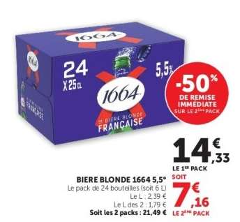 BIERE BLONDE 1664 5,5°