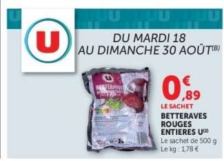 BETTERAVES ROUGES ENTIÈRES
