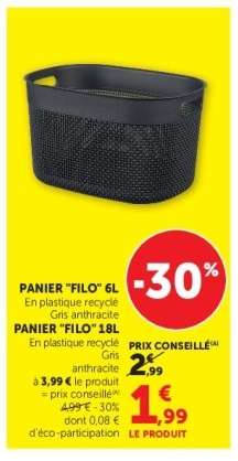 PANIER "FILO" 6L