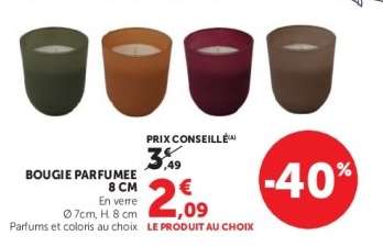 BOUGIE PARFUMEE 8 CM