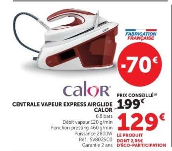 Centrale Vapeur Express Airglide Calor