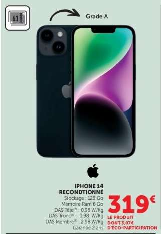 IPHONE 14 RECONDITIONNÉ