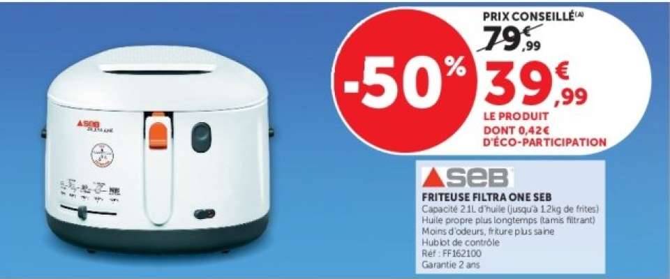 FRITEUSE FILTRA ONE SEB