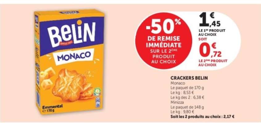 Crackers Belin Monaco