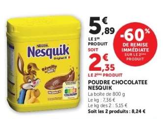 Poudre Chocolatée Nesquik