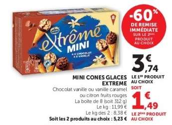 Mini Cones Glaces Extreme