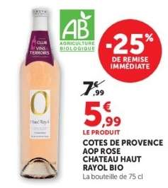 COTES DE PROVENCE AOP ROSE CHATEAU HAUT RAYOL BIO