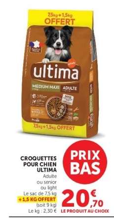CROQUETTES POUR CHIEN 'ULTIMA'