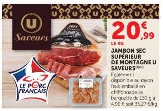 Jambon Sec Supérieur de Montagne U Saveurs
