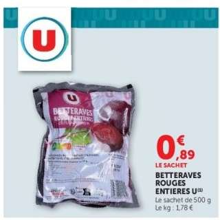 Betteraves Rouges Entières U