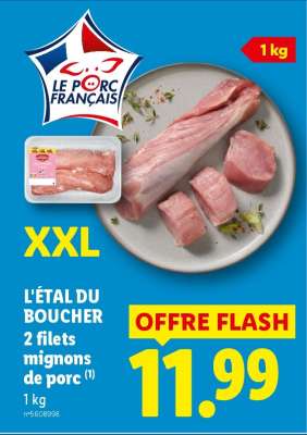 L'ÉTAL DU BOUCHER 2 filets mignons de porc