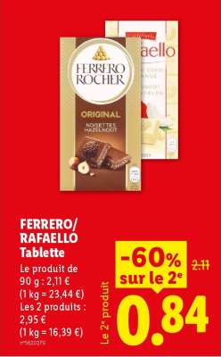FERRERO/RAFAELLO Tablette