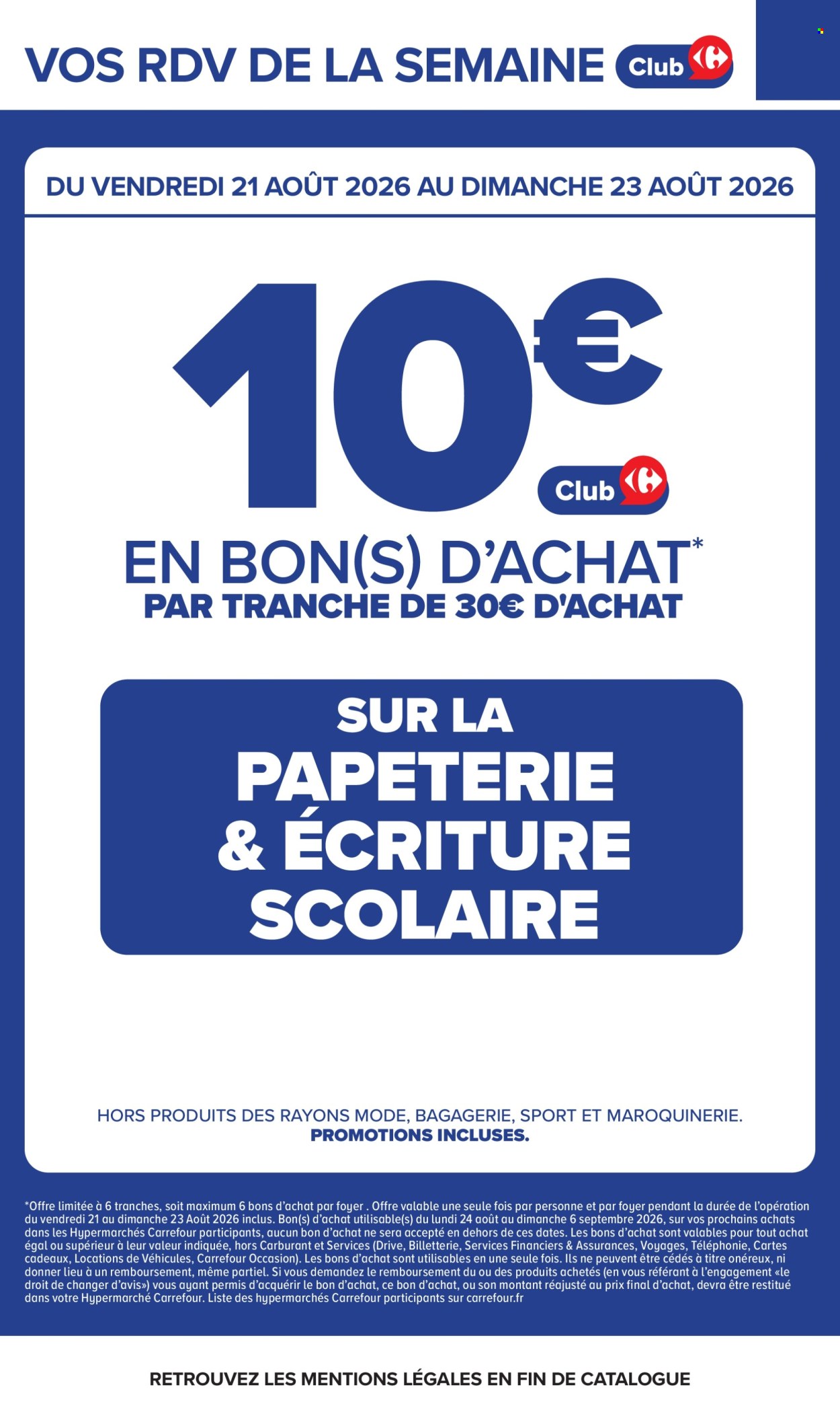 Catalogue Carrefour Hypermarchés - 17/08/2026 - 31/08/2026. Page 4