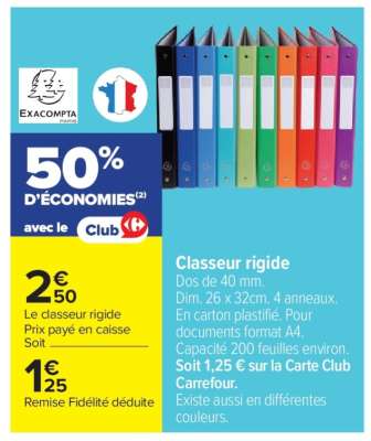 Classeur rigide