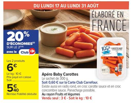 Apéro Baby Carottes