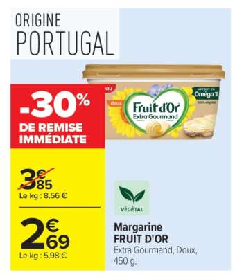 Margarine FRUIT D’OR