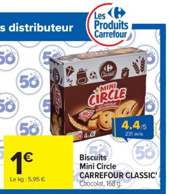 Biscuits Mini Circle CARREFOUR CLASSIC'