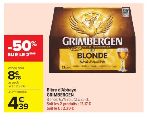 Bière d'Abbaye GRIMBERGEN