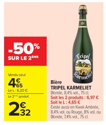 Bière Tripel Karmeliet*