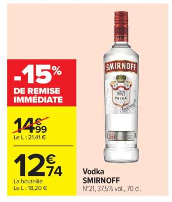 VODKA "SMIRNOFF"
