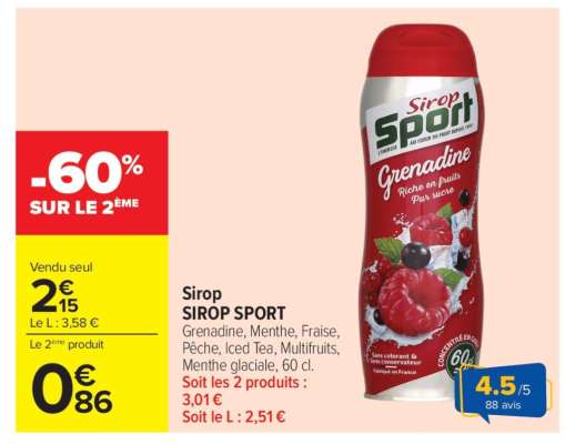 SIROP "SIROP SPORT"