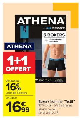 Boxers homme "Actif"