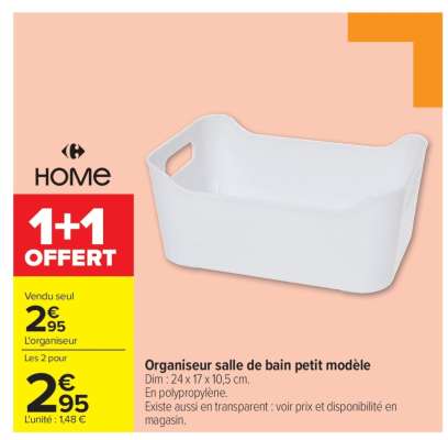 Organiseur salle de bain petit modèle