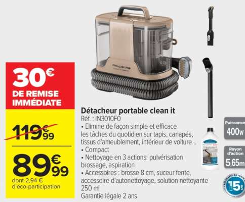 Détacheur portable CLEAN IT