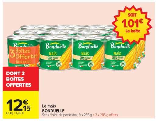 Le maïs BONDUELLE