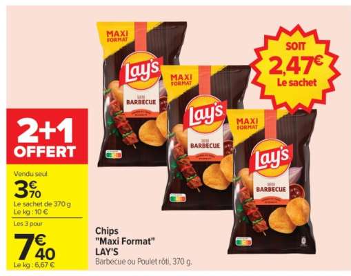 Chips "Maxi Format" LAY'S