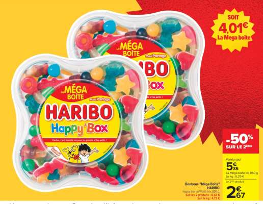 Bonbons «Méga Boîte» HARIBO