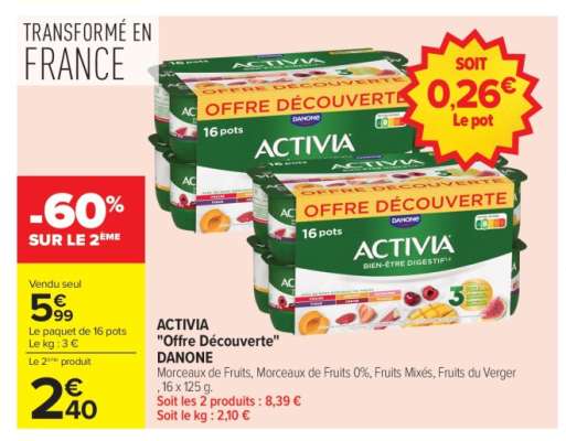 ACTIVIA "Offre Découverte"