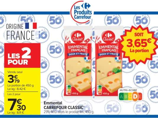 Emmental CARREFOUR CLASSIC'