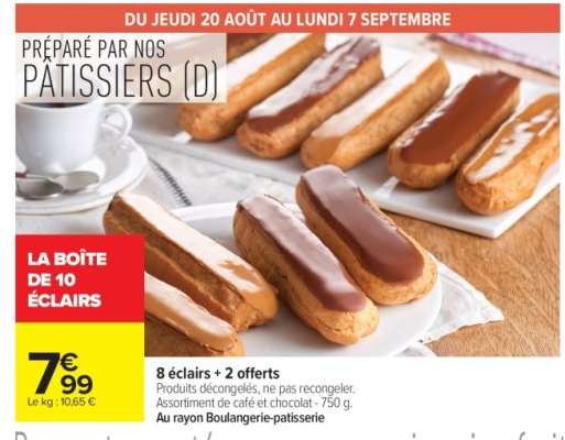 LA BOÎTE DE 10 ÉCLAIRS