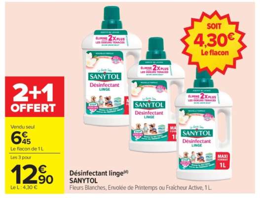 Désinfectant linge SANYTOL