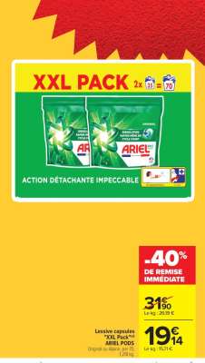 Lessive capsules "XXL Pack" ARIEL PODS