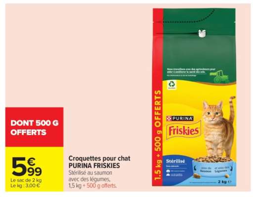 Croquettes pour chat PURINA FRISKIES