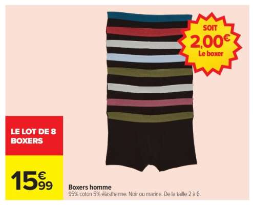 Boxers homme