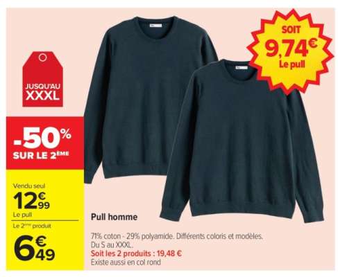 Pull homme