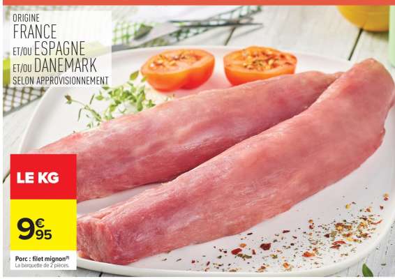 Porc : Filet Mignon