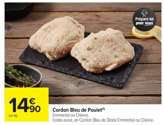 CORDON BLEU DE POULET