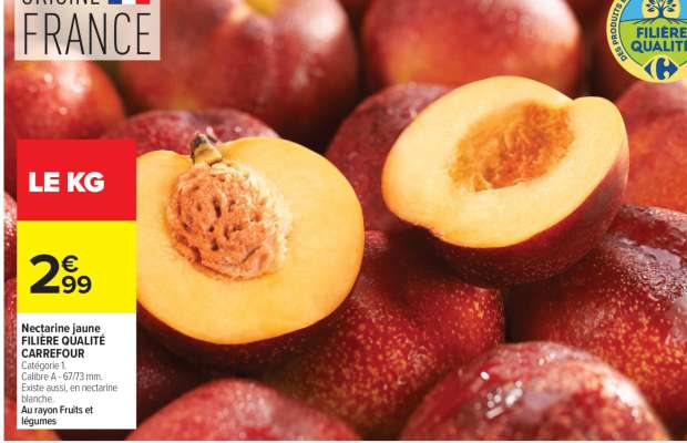 Nectarine jaune FILIÈRE QUALITÉ CARREFOUR