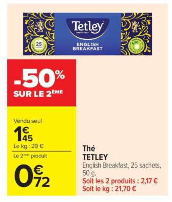 Thé TETLEY